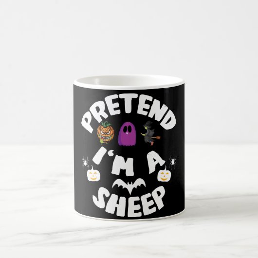 Tu so, als wäre ich ein Schaf-Funny-Halloween-Kost Kaffeetasse (Mittel)