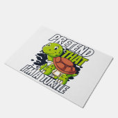 Tu so, als wäre ich ein Schildkrötenrutscher mit r Fußmatte (Schrägansicht)