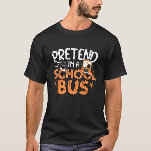 Tu so, als wäre ich ein Schulbusfahrer zu Hallowee T-Shirt (Vorderseite)