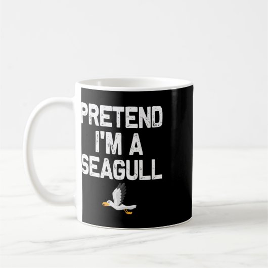 Tu so, als wäre ich ein Seagull-Halloween-Kostüm Kaffeetasse (Links)