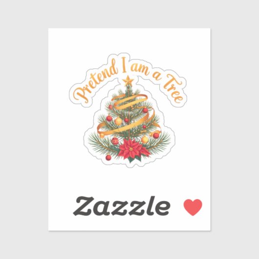 Tu so, als wäre ich ein Shirt der Baumwoll-Funny H Aufkleber (Blatt)