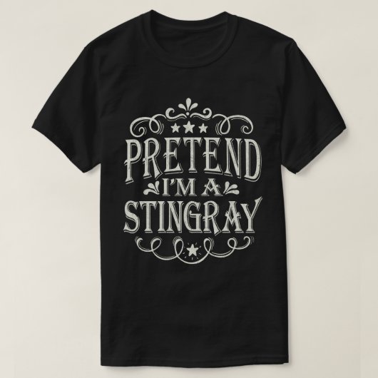 Tu so, als wäre ich ein Stingray Easy Lazy Hallowe T-Shirt (Design vorne)
