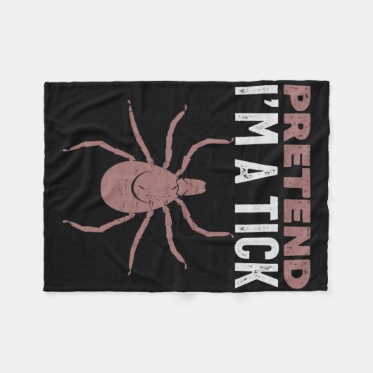 Tu so, als wäre ich ein Tick Halloween-Kostüm Fleecedecke (Vorderseite (Horizontal))