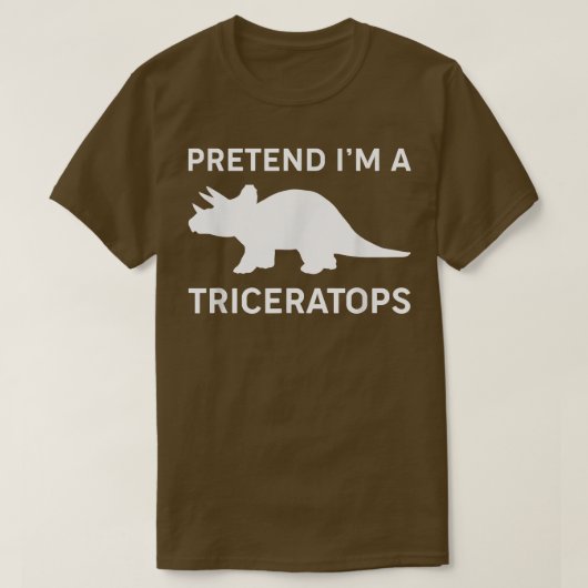 Tu so, als wäre ich ein Triceratops Funny Hallowee T-Shirt (Design vorne)