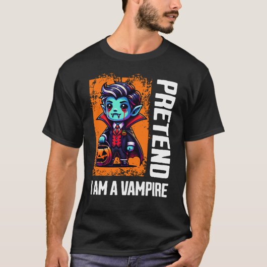 Tu so, als wäre ich ein Vampir T-Shirt (Vorderseite)