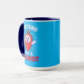 Tu so, als wäre ich ein Veganer Karottengeister Tasse (Vorderseite Links)