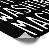 Tu so, als wäre ich ein Waschmaschinenkostüm Hallo Poster (Ecke)