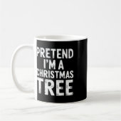 Tu so, als wäre ich ein Weihnachtsbaum Xmas Pajama Kaffeetasse (Links)