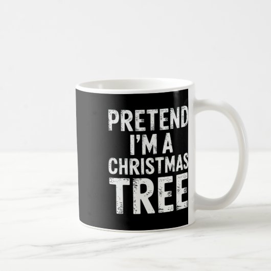 Tu so, als wäre ich ein Weihnachtsbaum Xmas Pajama Kaffeetasse (Rechts)