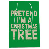 Tu so, als wäre ich ein Weihnachtsbaumkostüm Mittlere Geschenktüte (Vorderseite)