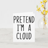 Tu so, als wäre ich ein wolkiges Kostüm Halloween  Karte (Gelbe Blume)