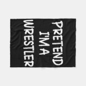 Tu so, als wäre ich ein Wrestler Lazy Last Minute Fleecedecke (Vorderseite (Horizontal))