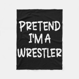 Tu so, als wäre ich ein Wrestler Lazy Last Minute Fleecedecke