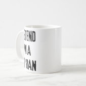 Tu so, als wäre ich ein Zinn-Mann-Halloween-Last-M Kaffeetasse (Vorderseite Links)