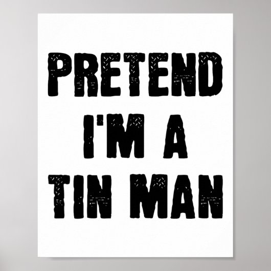 Tu so, als wäre ich ein zinniger Mann Funny Last M Poster (Vorne)