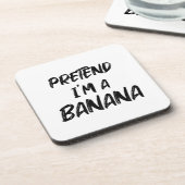 Tu so, als wäre ich eine Banane Getränkeuntersetzer (Linke Seite)