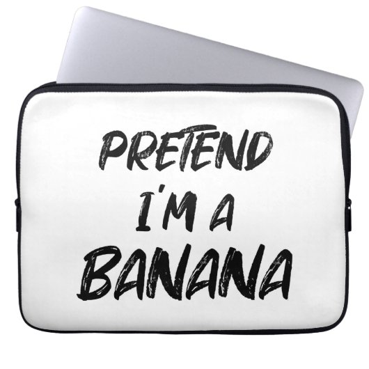 Tu so, als wäre ich eine Banane Laptopschutzhülle (Vorderseite)