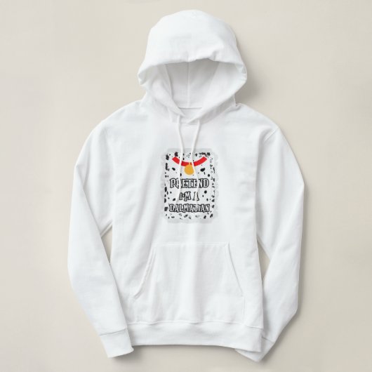 Tu so, als wäre ich eine Dalmatiner Halloween-Kost Hoodie (Design vorne)