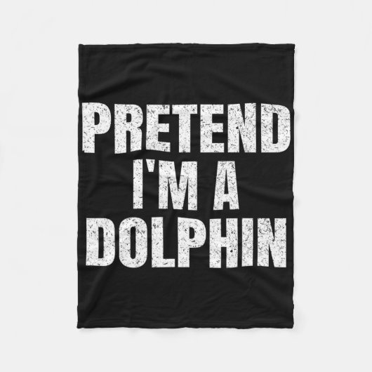 Tu so, als wäre ich eine Dolphin Easy Halloween Fa Fleecedecke (Vorderseite)