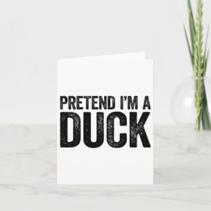 Tu so, als wäre ich eine Duck Matching Kids Adult Karte