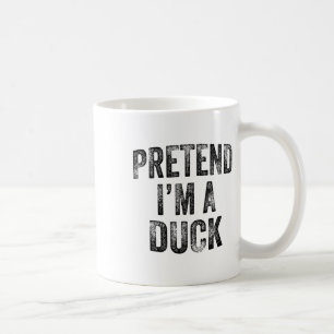 Tu so, als wäre ich eine Duckfamilie, die leicht H Kaffeetasse