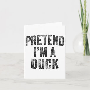Tu so, als wäre ich eine Duckfamilie, die leicht H Karte