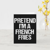 Tu so, als wäre ich eine französische Fries Costum Karte (Gelbe Blume)