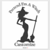 Tu so, als wäre ich eine Hexe Thunder_Cove Aufkleber (Blatt)