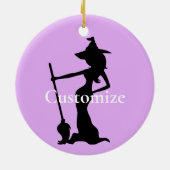 Tu so, als wäre ich eine Hexe Thunder_Cove Keramik Ornament (Hinten)