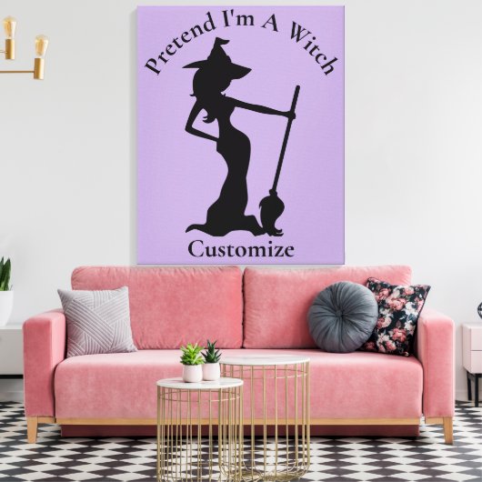 Tu so, als wäre ich eine Hexe Thunder_Cove Leinwanddruck (Insitu (Wohnzimmer))