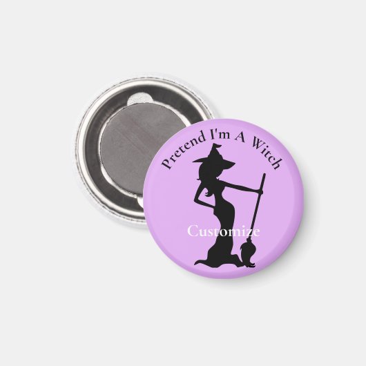 Tu so, als wäre ich eine Hexe Thunder_Cove Magnet (Vorderseite/Rückseite)