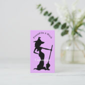 Tu so, als wäre ich eine Hexe Thunder_Cove Visitenkarte (Stehend Vorderseite)