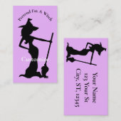 Tu so, als wäre ich eine Hexe Thunder_Cove Visitenkarte (Vorne/Hinten)