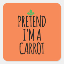 Tu so, als wäre ich eine Karotte - lustiges Kostüm