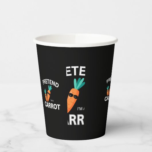 Tu so, als wäre ich eine Karotte Pappbecher (Links)