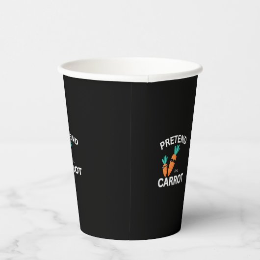 Tu so, als wäre ich eine Karotte Pappbecher (Rechts)