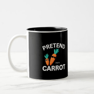 Tu so, als wäre ich eine Karotte Zweifarbige Tasse