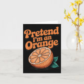 Tu so, als wäre ich eine Orange Karte (Gelbe Blume)