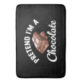 Tu so, als wäre ich eine Schokolade-Bar Badematte (Vorderseite Vertikal)