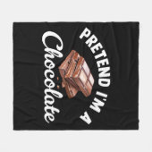 Tu so, als wäre ich eine Schokolade-Bar Fleecedecke (Vorderseite (Horizontal))