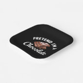 Tu so, als wäre ich eine Schokolade-Bar Pappteller (Gewinkelt)