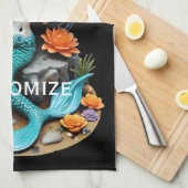 Tu so, als wäre ich eine tote Meerjungfrau Geschirrtuch (Viertel Falte)