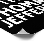 Tu so, als wäre ich Thomas Jefferson Funny Lazy Ha Poster (Ecke)