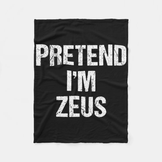 Tu so, als wäre ich Zeus Kostüm Griechisches Gotte Fleecedecke (Vorderseite)