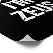 Tu so, als wäre ich Zeus Kostüm Griechisches Gotte Poster (Ecke)