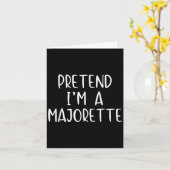 Tu so, als würde ich ein Majorette-Kostüm Hallowee Karte (Gelbe Blume)