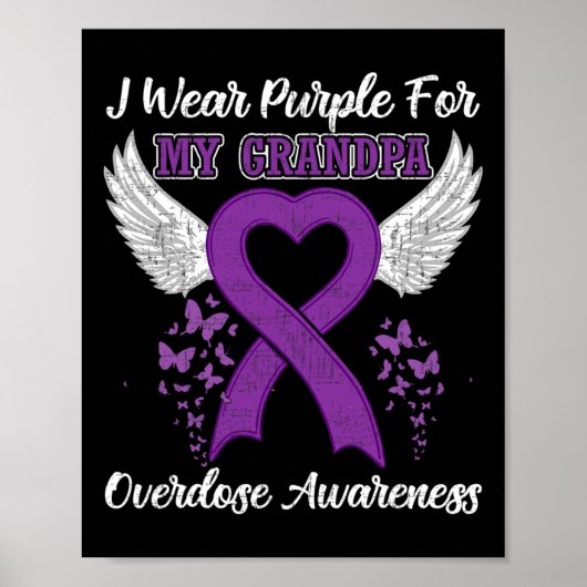 Tu Support Überdosis Awareness Montag Kostümschlei Poster (Vorne)