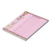 Tu Tu Niedlich Ballerina Word Scramble TTC 40-Seit Notizblock (Rotiert)