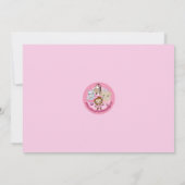 Tu Tu Niedliche Baby Dusche Einladung MONKEY GIRL  (Rückseite)