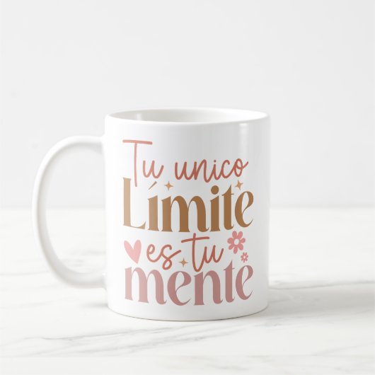"Tu Unico Limite es Tu Mente" Boho Inspiration Kaffeetasse (Links)